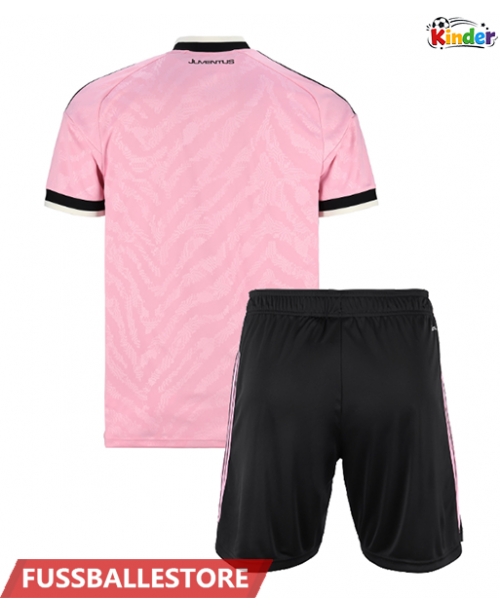 Günstige Juventus Auswärts Trikotsatzt Kinder 2026-27 Kurzarm (+ Kurze Hosen)